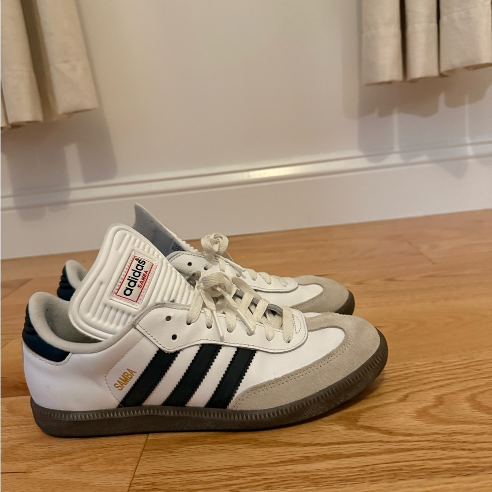 Adidas Samba White and Black Trainers